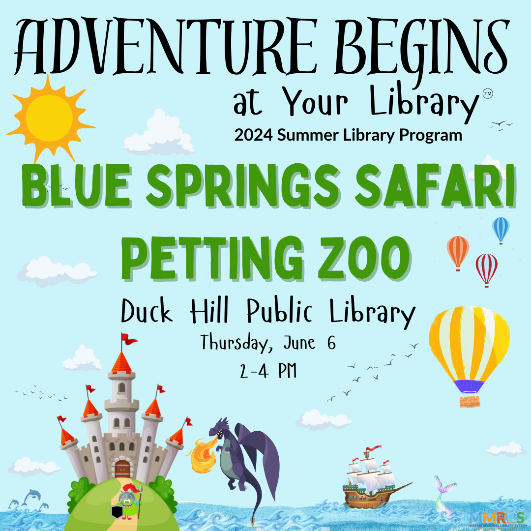 Blue Springs Safari Petting Zoo MidMS Regional Library System